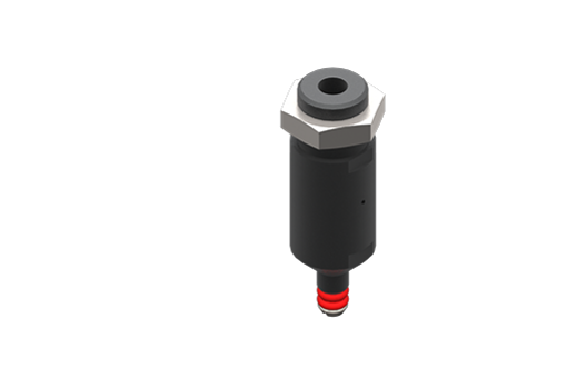 Micro gripper expandabil, silicon , dimensiune 4 mm, M5, tijă filetată M10x1, 4.5/8 bar, cu piuliță - IFU04S01RT