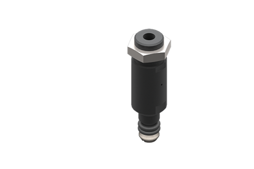 Micro gripper expandabil, NBR, dimensiune 7 mm, M5, tijă filetată M10x1, 4.5/8 bar, cu piuliță - IFU07N03RT