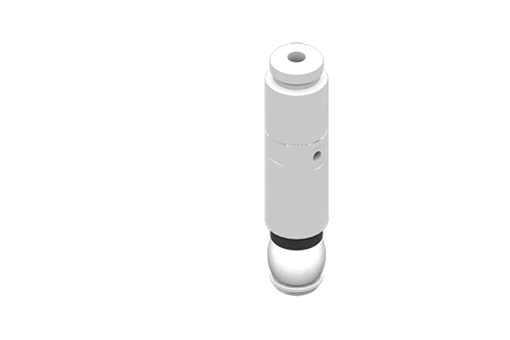 Expansionsgripdon av silikon, storlek 12 mm, med M3 sidomatning och M5 genomgående hål, 4,5/8 bar - MFD12S01HL