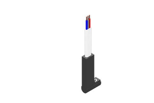 Czujnik magnet. dla szczeliny C, seria SN, magnetorezystancyjny PNP NO, 6/30 Vdc, 0,2 A, płaski kabel PVC 3 x 0,14 mm², 2,5 m - SN4N225-G