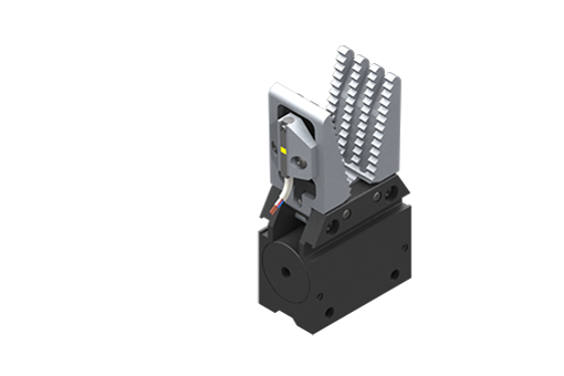 Angular self-centring pneumatic gripper, , M5, sensor SS3N203-G, 0.9mm key - AA-35