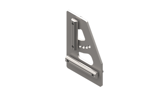 Placa de fijación con ángulo regulable para talla 40, con tornillos - MFI-A224