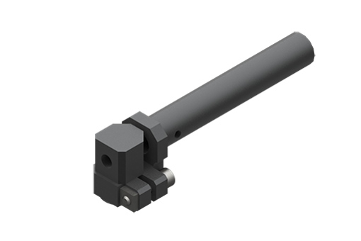 Winkel-Klemmverbindung für Saugnapf, Schaftdurchmesser 10 mm, mittel, Innengewinde M5, mit Schrauben - MFI-A257