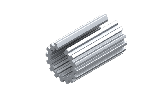 Reduzierstück aus Aluminium, Durchmesser 30 mm auf 20 mm, Länge 48 mm - MFM-A10-48