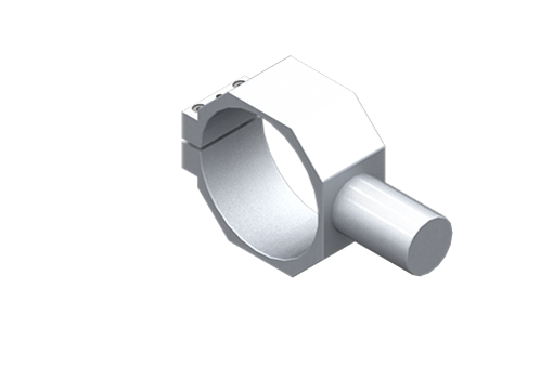 Bridă aluminiu, diametru mâner 30 mm, diametru element de fixare 75 mm, cu șuruburi - MFM-A11