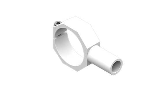 Алюминиевый кронштейн, диаметр хвостовика 20 мм, крепежный диаметр 45 мм, с винтами - MFM-A111