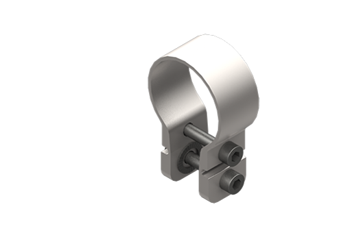 Steel mounting bracket, diameter 36 mm, with screws - MFM-A36