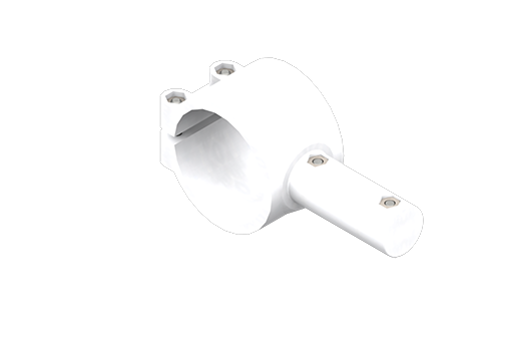 Пластиковый кронштейн, диаметр хвостовика 20 мм, крепежный диаметр 45 мм, с винтами - MFP-A06