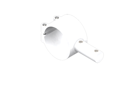 Пластиковый кронштейн, диаметр хвостовика 20 мм, крепежный диаметр 56 мм, с винтами - MFP-A07