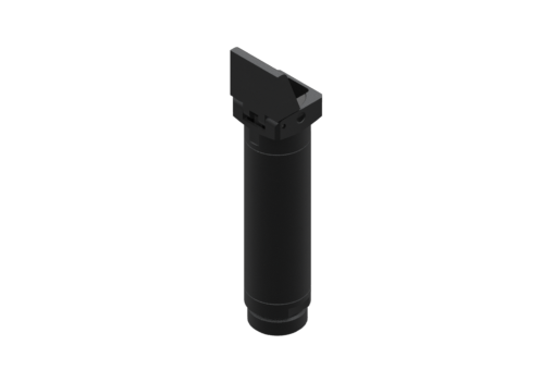 One-finger angular pneumatic gripper for clamping, diameter 30 mm, 2.5/8 bar, M5 - OFR30-95