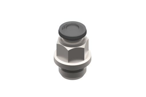 Raccord droit mâle cylindrique, diamètre tube 4 mm, G1/8 (10 pièces) - RG.5002000N02