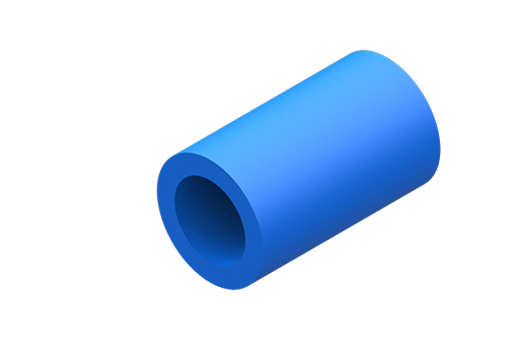 Polyurethane tubing, 6x4 mm, blue (25m) - TUBO6X4BL
