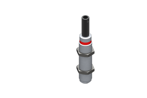 Suspensión telescópica anti-rotación y cuerpo roscado M22x1,5, carrera 30 mm, rosca G1/8, 2 tuercas, para vacío - VSC2230