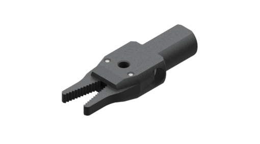 Angular non-self-centring pneumatic gripper, 2.5/8 bar, M5 - PB-0002