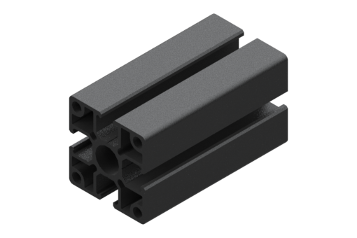 ブラックアルミニウム製押出材プロファイル、長さ2メートル - EMF-4040-2000