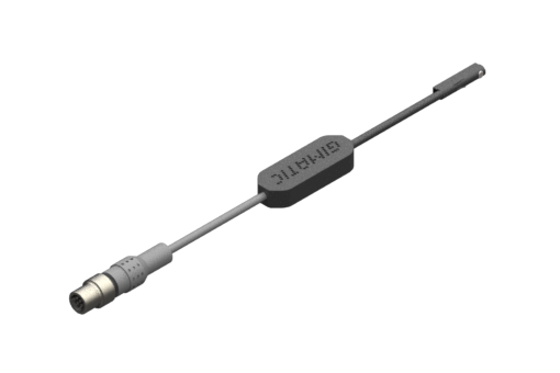 Programmable magnetic sensor for C slot,series PRO-SS,3 NPN digital outputs,power supply 12/24 Vdc,0.2 A,1.5 meters long PUR round cable with M8 8 poles connector,steel grub screw with screwdriver cut - PRO-SS3M215-G