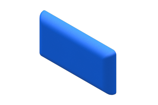 Borracha de aperto em azul HNBR 60Sh.A - DD20-16P-13