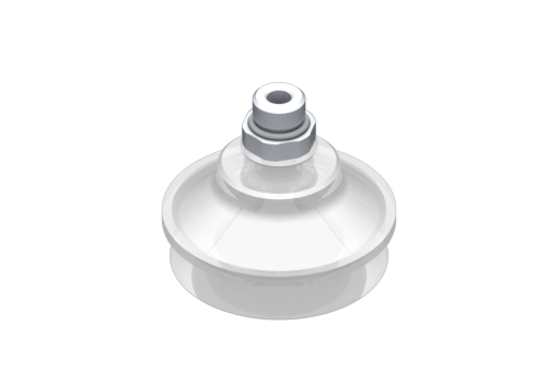 "VG.B53 suction cup, FDA-compliant silicone, 50 Shore, G1/4"" male, 17 mm hex" - 2321575