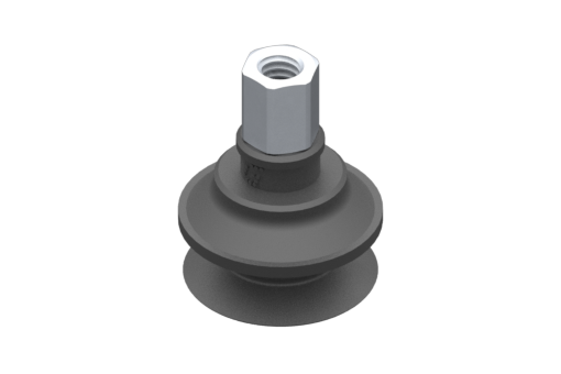 VG.B22 suction cup, EPDM, 50 Shore, M5 female, 8 mm hex - 2321600