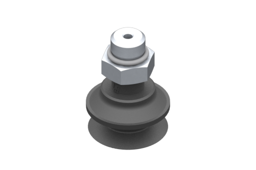 "VG.B22 suction cup, EPDM, 50 Shore, G1/8"" male, 13 mm hex" - 2321604