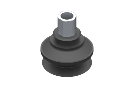 "VG.B33 suction cup, EPDM, 50 Shore, G1/8"" female, 12 mm hex" - 2321610