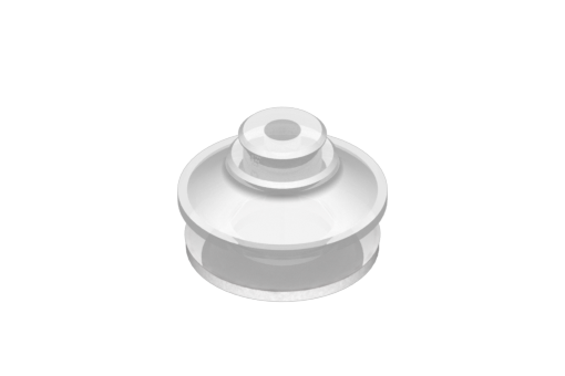 VG.B42 suction cup, FDA-compliant silicone, 50 Shore, with compliant silicone foam ring - 0321563