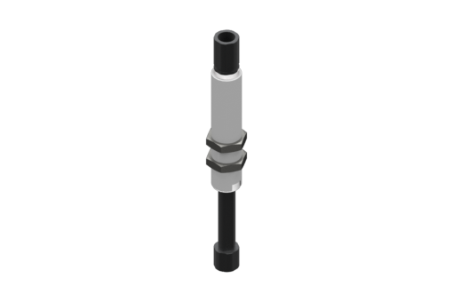 M20x1.5 diş açılmış gövdeli dönmeyen süspansiyon, strok 50 mm, G1/4, 2 somunlu - 9900023