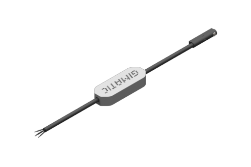 Sensor magnético programable para ranura C, serie PRO-SSR, 3 salidas digitales NPN, 12/24Vdc, 0.2A, cable redondo PUR 5x0.09mm² longitud 2.5m, perno inox corte - PRO-SSR4M225-G