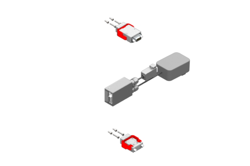 Satsen innehåller 2 RBQC, 1 RAQC, 1 USB-RS232-omvandlarkabel, 1 RQCBOX, 1 RRAQC/CRAQC-adapterkabel - KIT-RFID