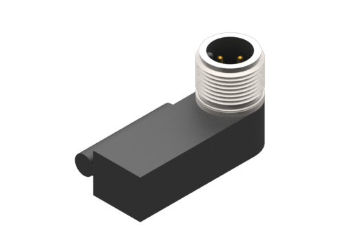 Magnetisk sensor med fastsättning med stagbult, serie SM, magnetoresistiv PNP N.Ö., 6/30 Vdc, 0,2 A, M12 hankontaktdon med låsmutter, 3-stifts - SM9N2-G