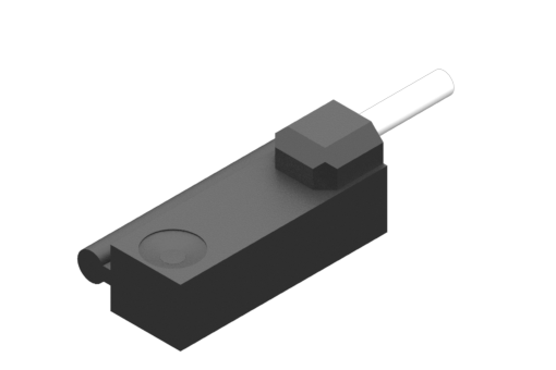 Capteur magnétique à fixation par tirant, série SM, Reed N.C. 2 fils avec VDR, sans LED, 0/110 Vac/dc, 1 A, câble rond PVC 2x0,25 mm², 2,5 mètres - SM1G425-G