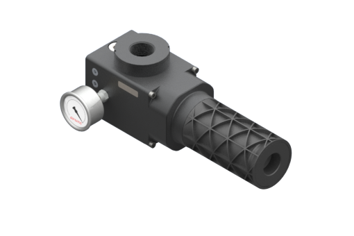 Pompe à vide EJ-CEN-LARGEX5-HV avec silencieux et vacuomètre analogique, port de vide G1” - 3330136