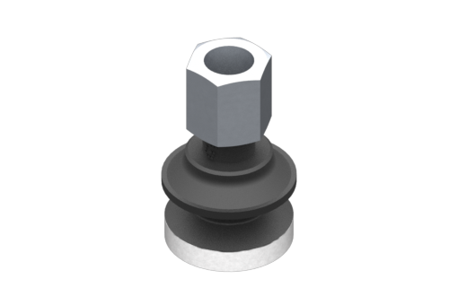 Suction cup VG.B22 EPDM 50 Shore ,G1/8" Female, Hex 13mm with Silicone Ring - 0321603