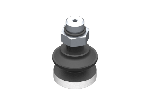 Suction cup VG.B22 EPDM 50 Shore, G1/8" Male, Hex 13mm with Silicone Ring - 0321604