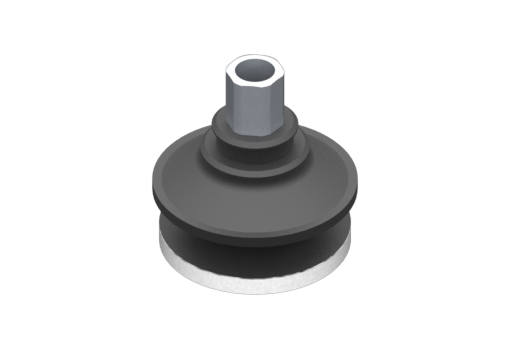 Suction cup VG.B42 EPDM 50 Shore, G1/8" Female, Hex 12 mm with silicone ring - 0321624