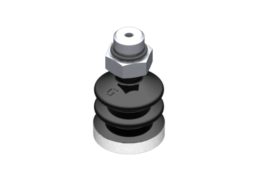 Suction cup VG.LB22 NBR 50 Shore, G1/8" Male, Hex 13 mm con anello in Silicone espanso - 0321862
