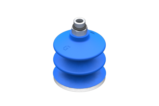 Suction cup VG.LB42 HNBR 60 Shore, M5 Male, Hex 12 mm with Silicone Ring - 0321895