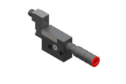 Pompa a vuoto EJ-SVLG-MEDIUM-LP-2-ISO con holder e silenziatore integrato, elettrovalvola 3/2 x2 per vuoto NC, 24Vdc, 2.5W, M12 5 poli, IP54, porta del vuoto G1/4'' - 3030250