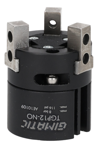 Parallel self-centring pneumatic gripper, 3 jaws, Ø12 mm, 2-8 bar, M3 Normally open - TGP12-NO